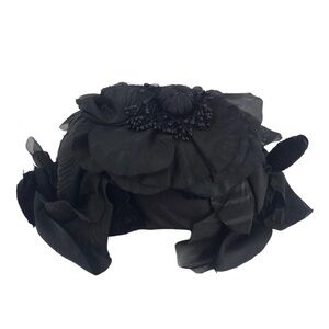 BIANCALANI FIRENZE MADE IN ITALY EXPRESSLY FOR BONWIT TELLER VINTAGE HAT BLACK